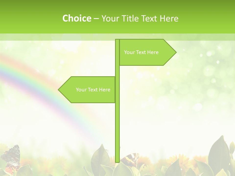 Spring Pretty Tropic PowerPoint Template