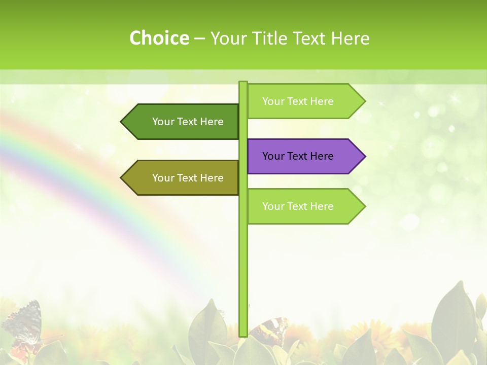 Spring Pretty Tropic PowerPoint Template