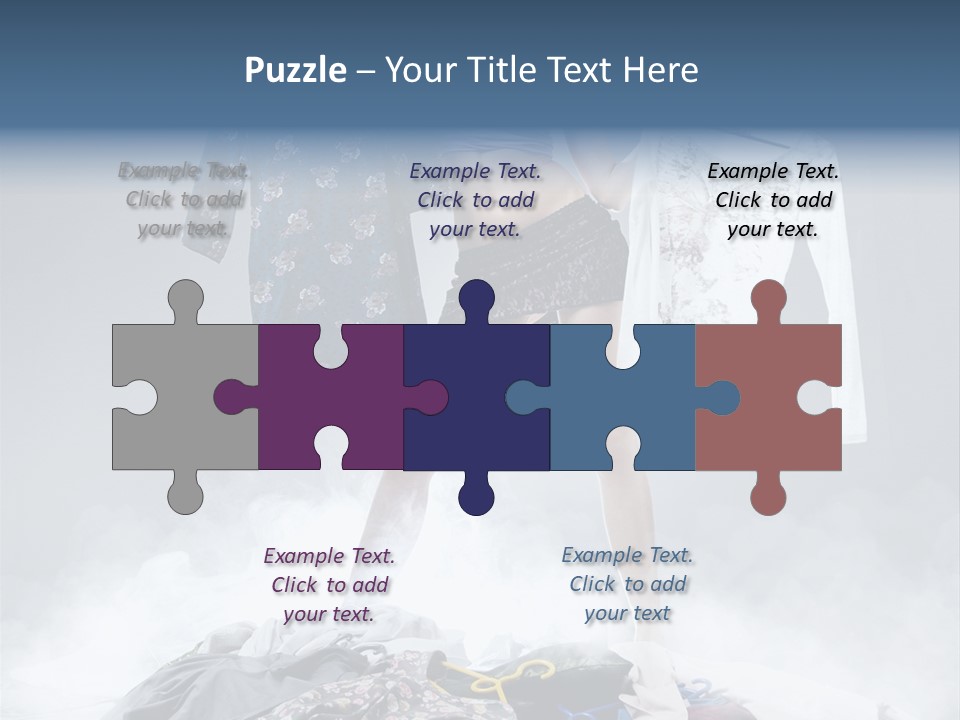 Lovely Smile Brunette PowerPoint Template