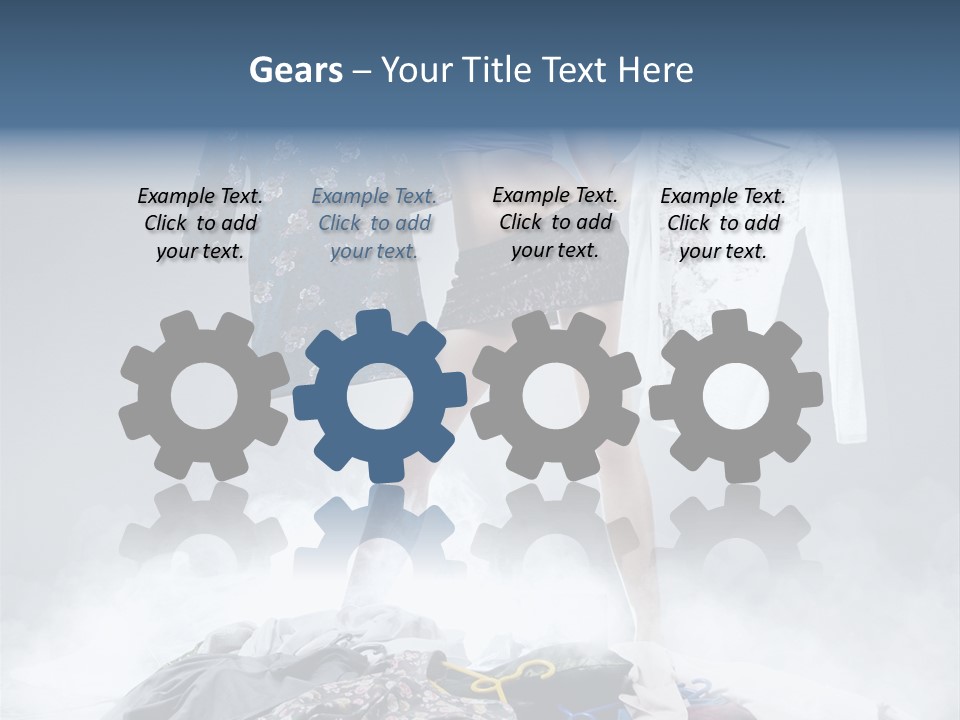 Lovely Smile Brunette PowerPoint Template