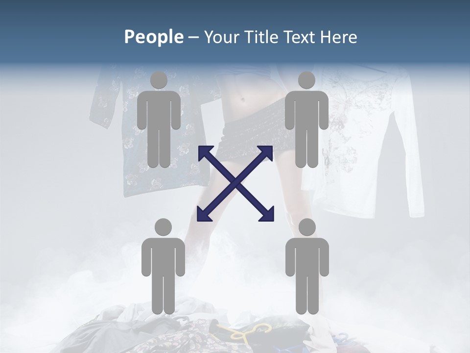 Lovely Smile Brunette PowerPoint Template