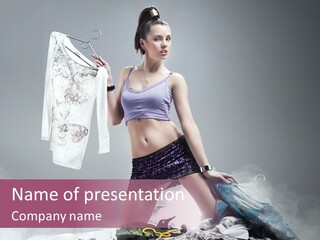 Chosing Fashionable Spend PowerPoint Template