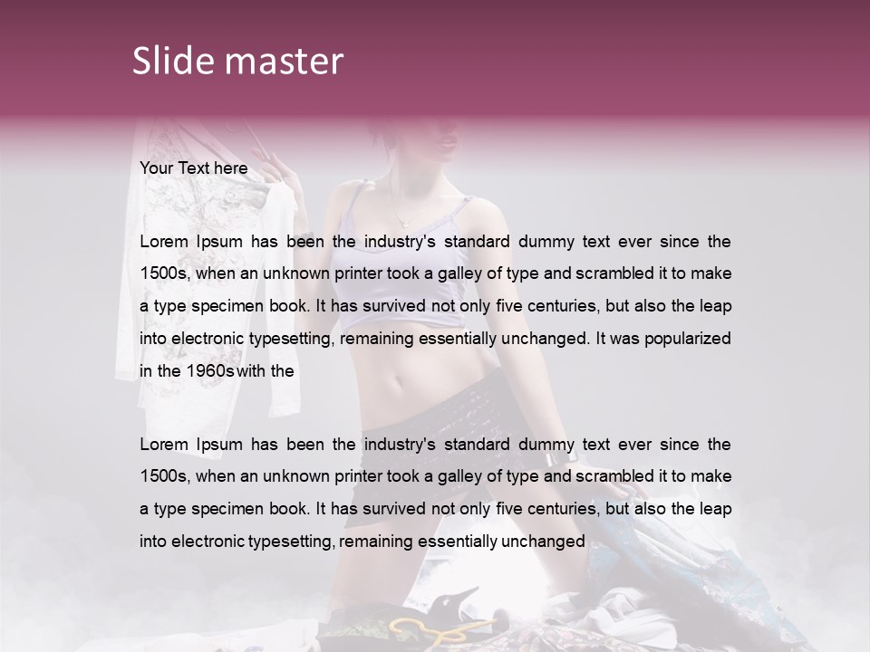 Chosing Fashionable Spend PowerPoint Template