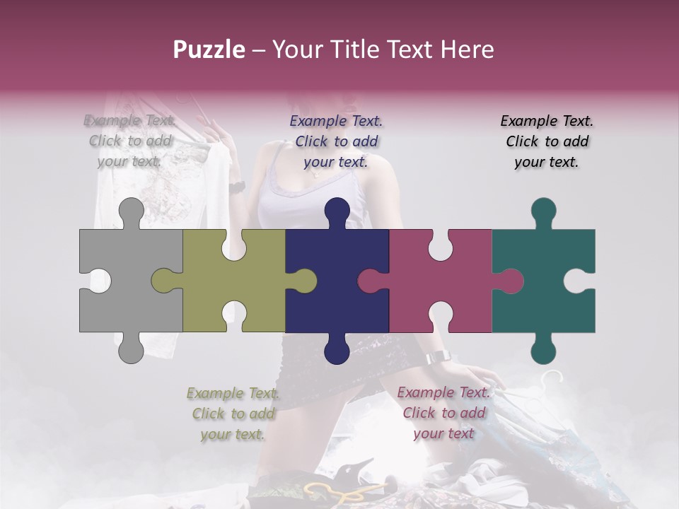 Chosing Fashionable Spend PowerPoint Template