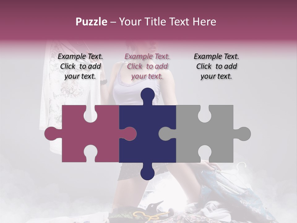 Chosing Fashionable Spend PowerPoint Template