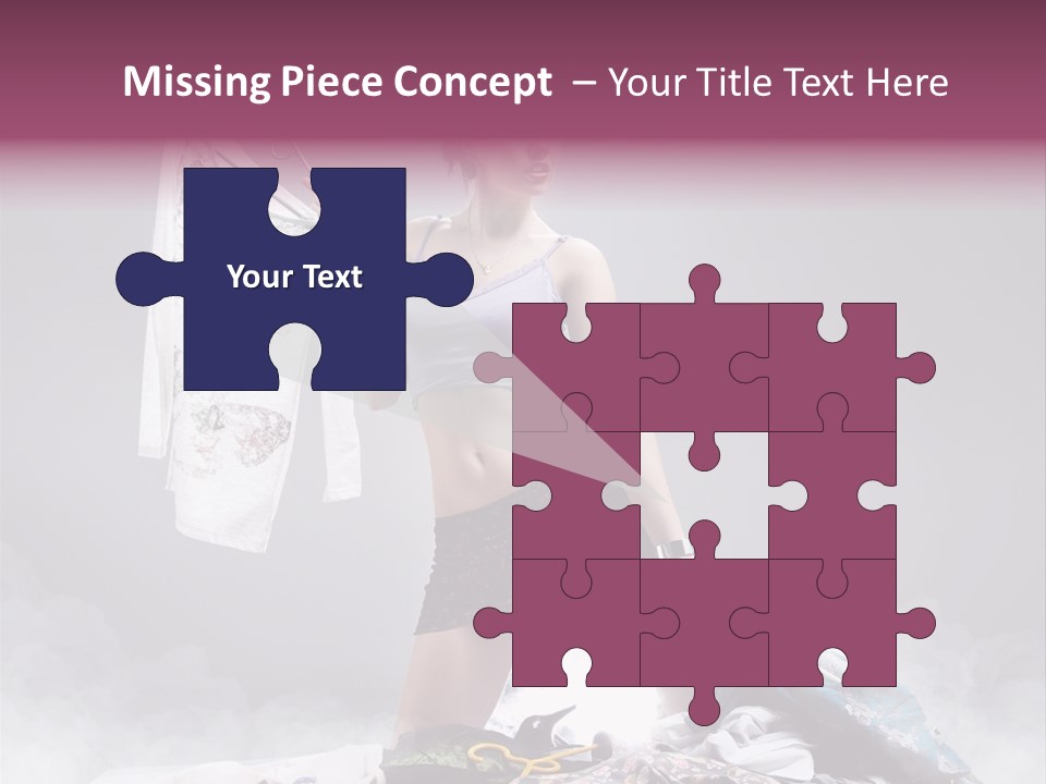 Chosing Fashionable Spend PowerPoint Template