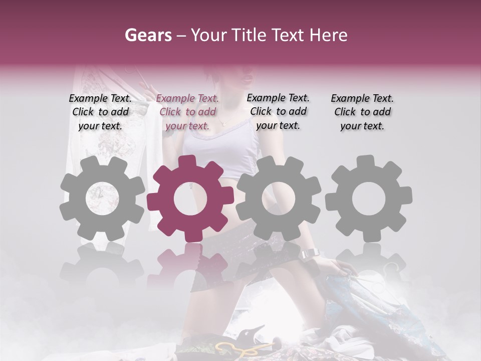 Chosing Fashionable Spend PowerPoint Template