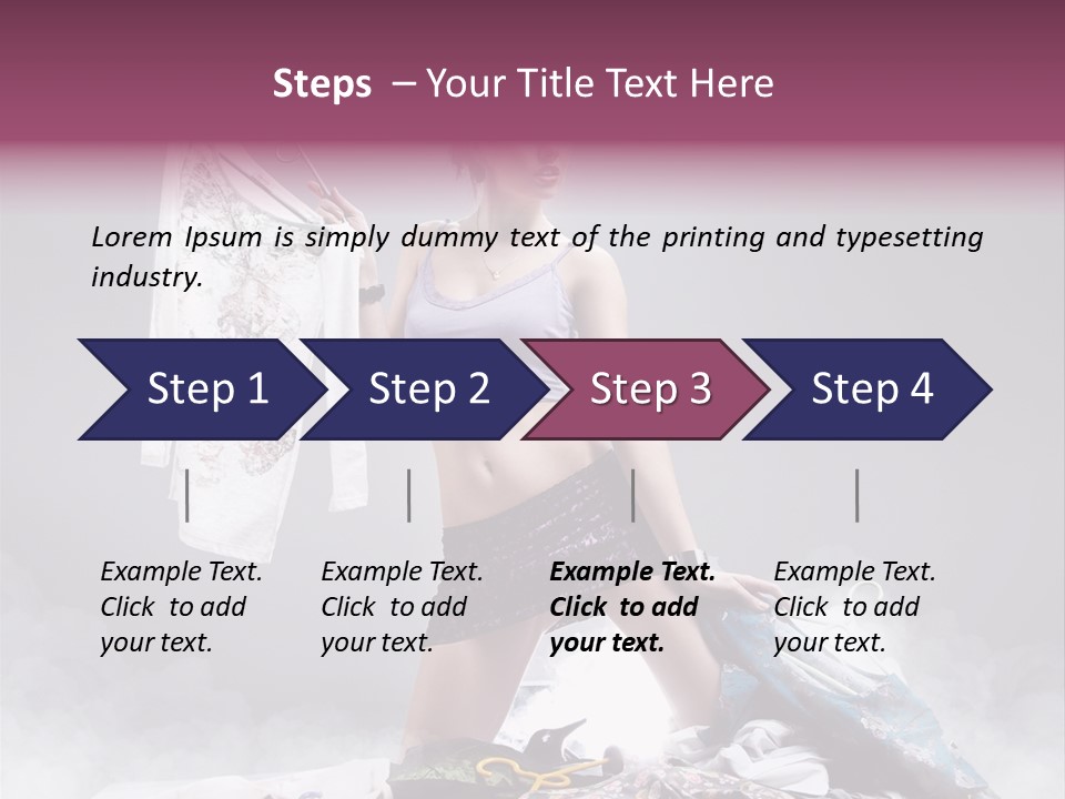 Chosing Fashionable Spend PowerPoint Template