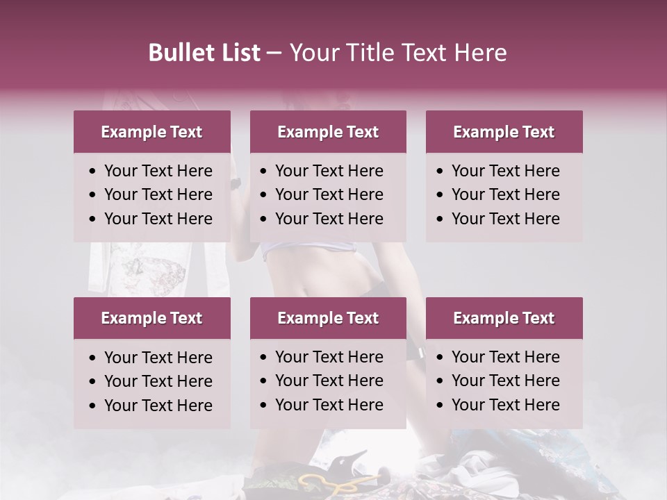 Chosing Fashionable Spend PowerPoint Template