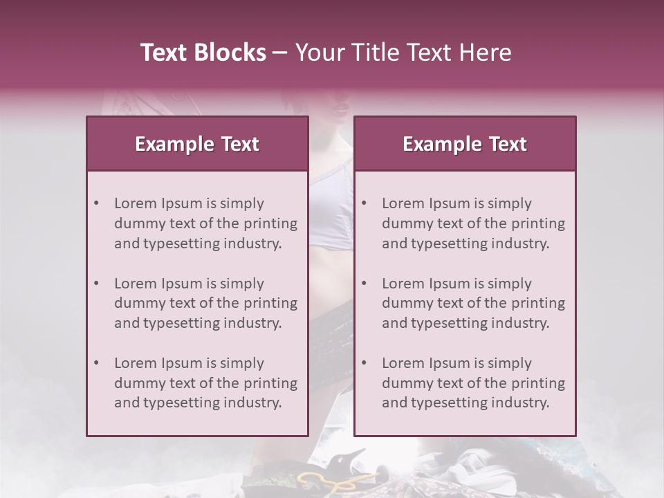 Chosing Fashionable Spend PowerPoint Template