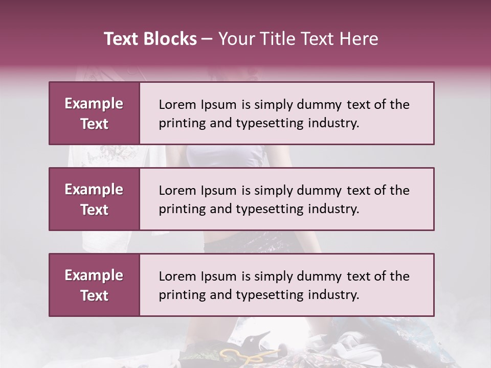 Chosing Fashionable Spend PowerPoint Template