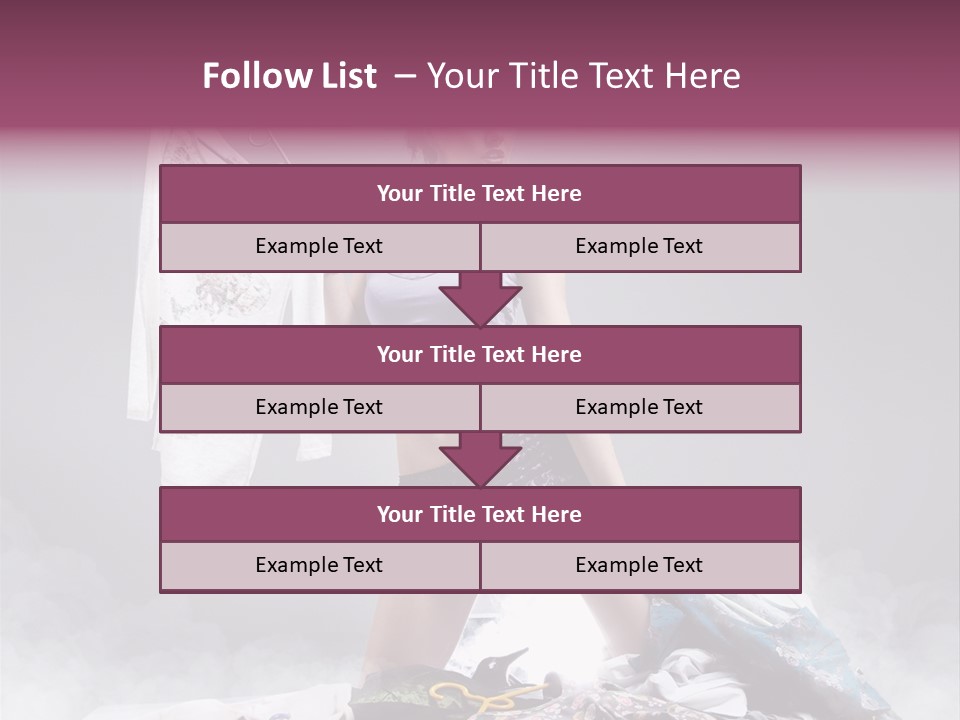 Chosing Fashionable Spend PowerPoint Template