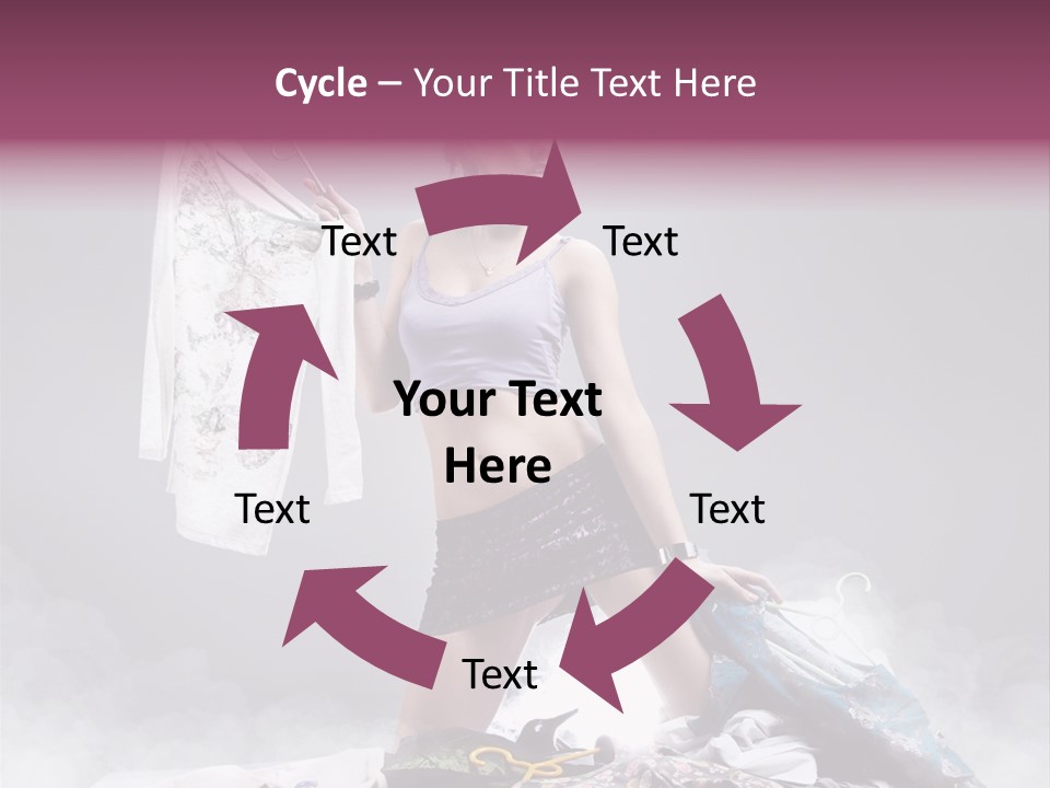 Chosing Fashionable Spend PowerPoint Template