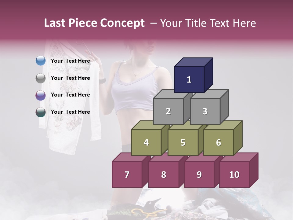 Chosing Fashionable Spend PowerPoint Template