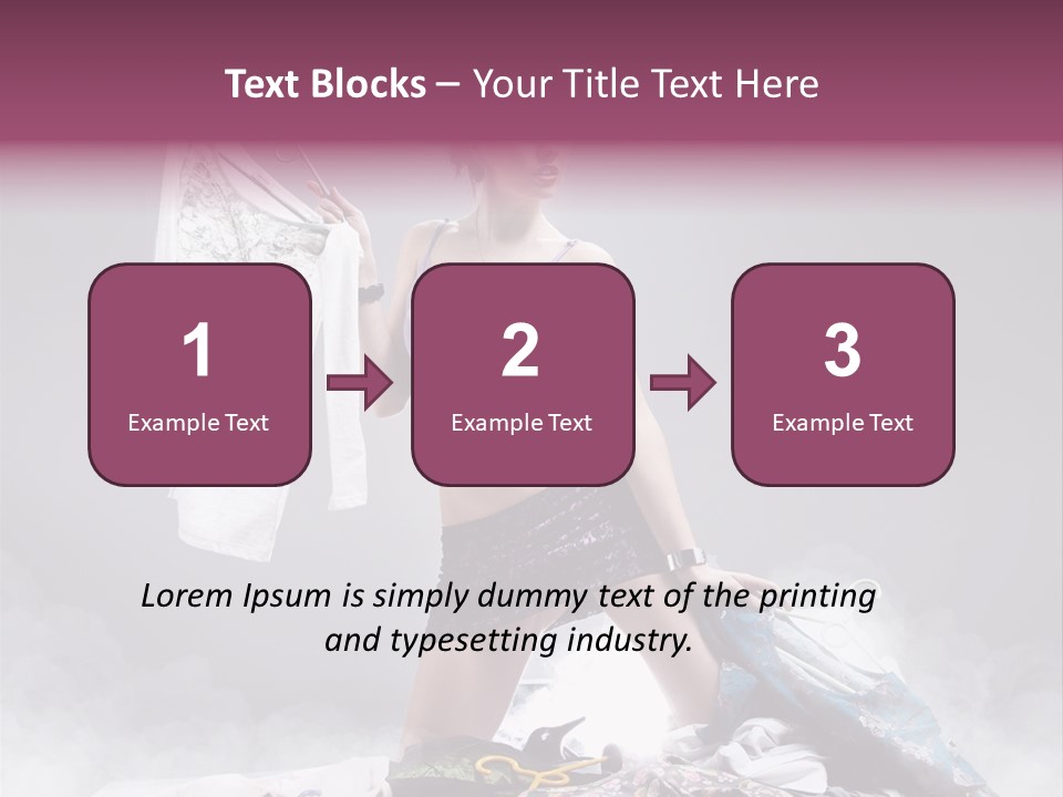 Chosing Fashionable Spend PowerPoint Template