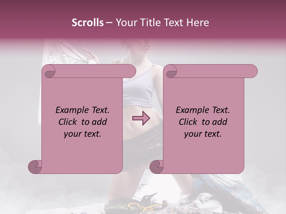 Chosing Fashionable Spend PowerPoint Template