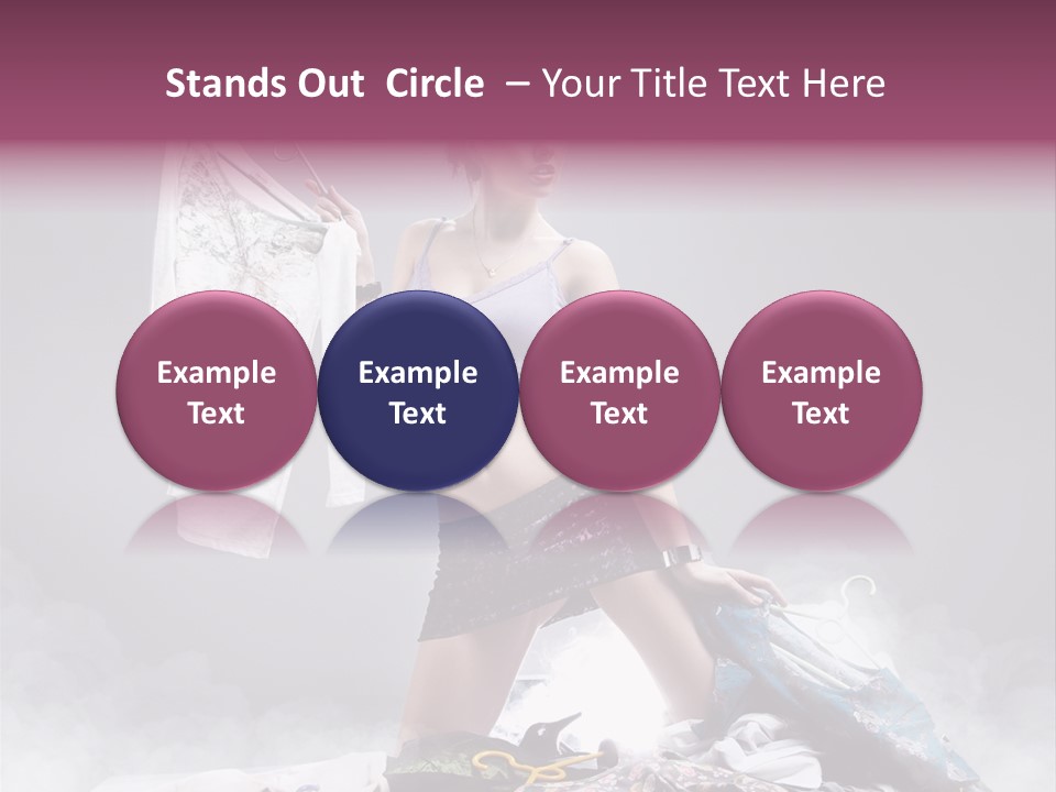 Chosing Fashionable Spend PowerPoint Template