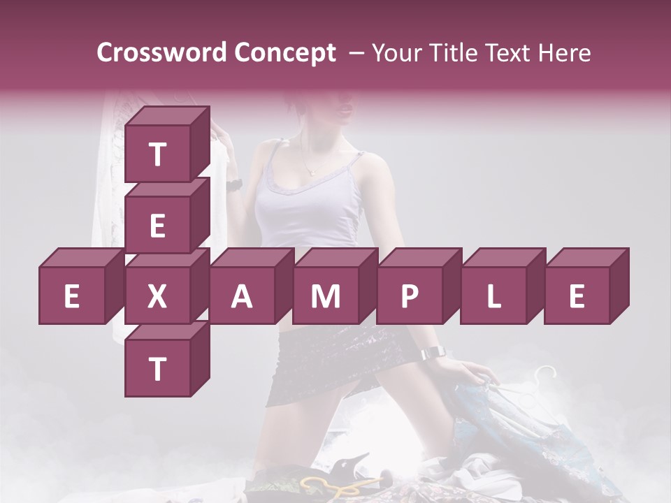 Chosing Fashionable Spend PowerPoint Template