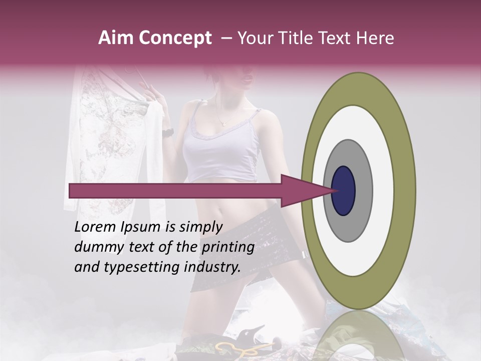 Chosing Fashionable Spend PowerPoint Template