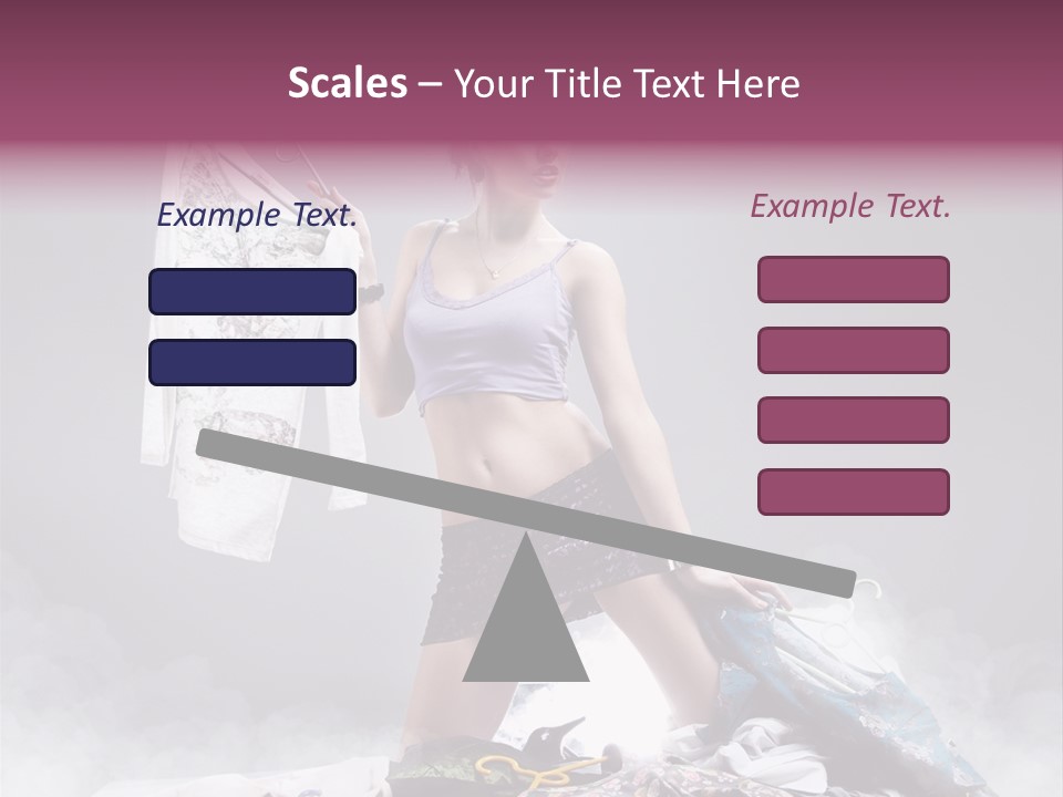 Chosing Fashionable Spend PowerPoint Template