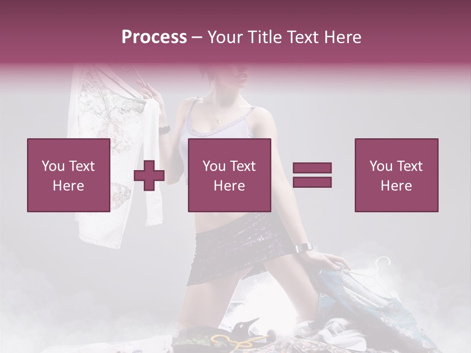 Chosing Fashionable Spend PowerPoint Template