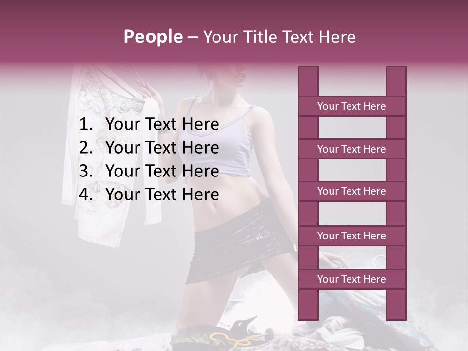 Chosing Fashionable Spend PowerPoint Template