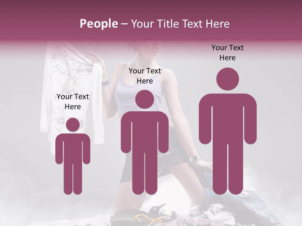 Chosing Fashionable Spend PowerPoint Template