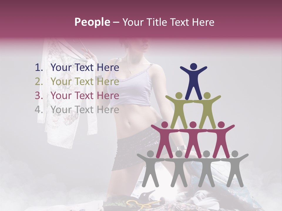 Chosing Fashionable Spend PowerPoint Template