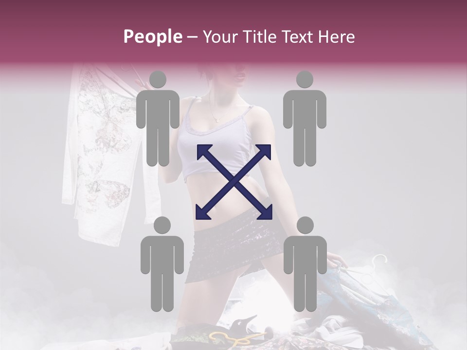 Chosing Fashionable Spend PowerPoint Template