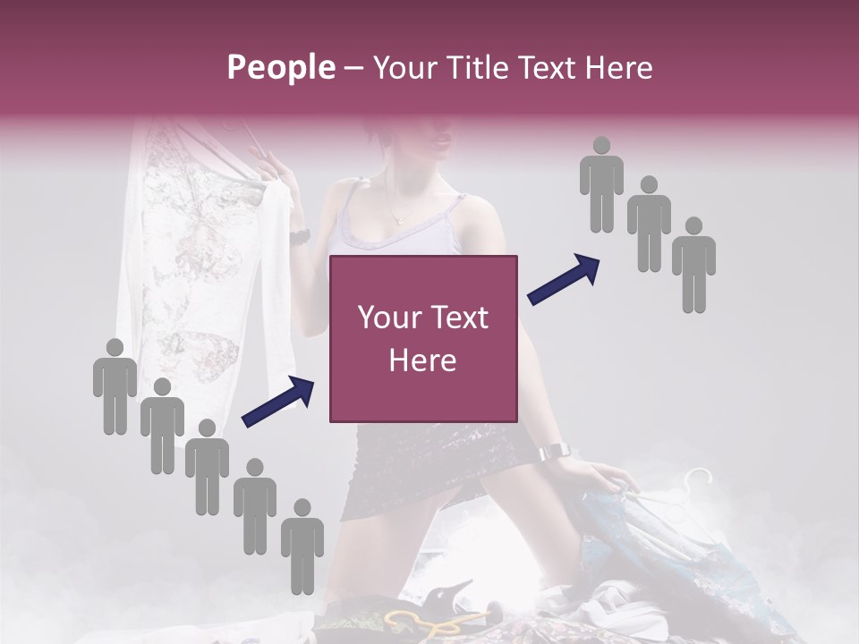 Chosing Fashionable Spend PowerPoint Template