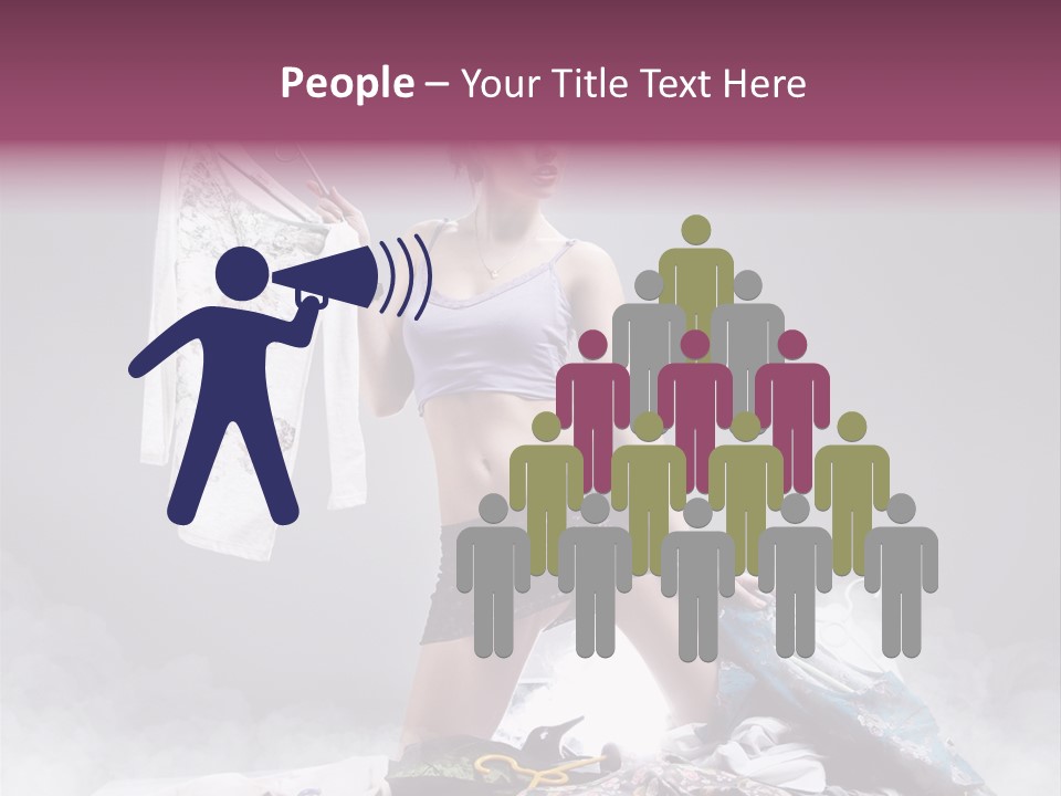 Chosing Fashionable Spend PowerPoint Template