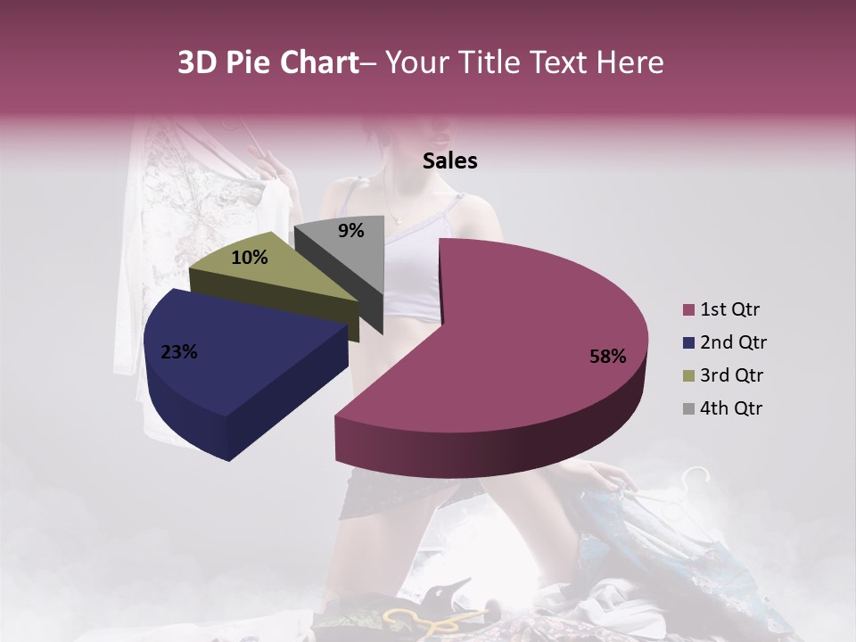 Chosing Fashionable Spend PowerPoint Template