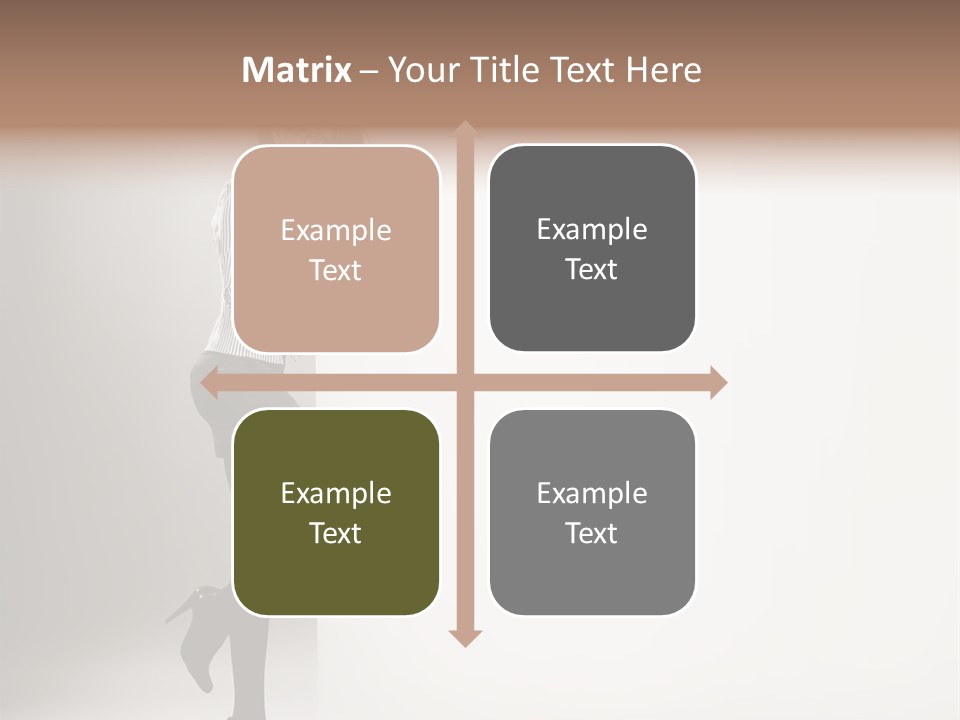 Placard Looking Smiling PowerPoint Template