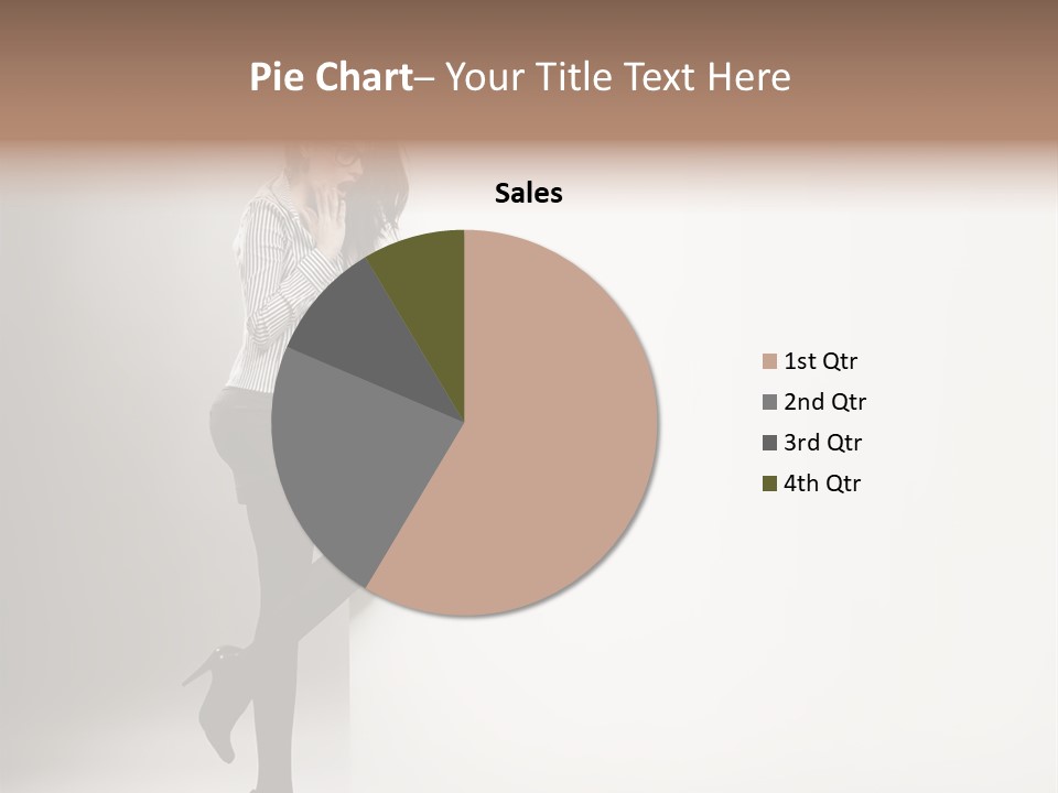 Placard Looking Smiling PowerPoint Template