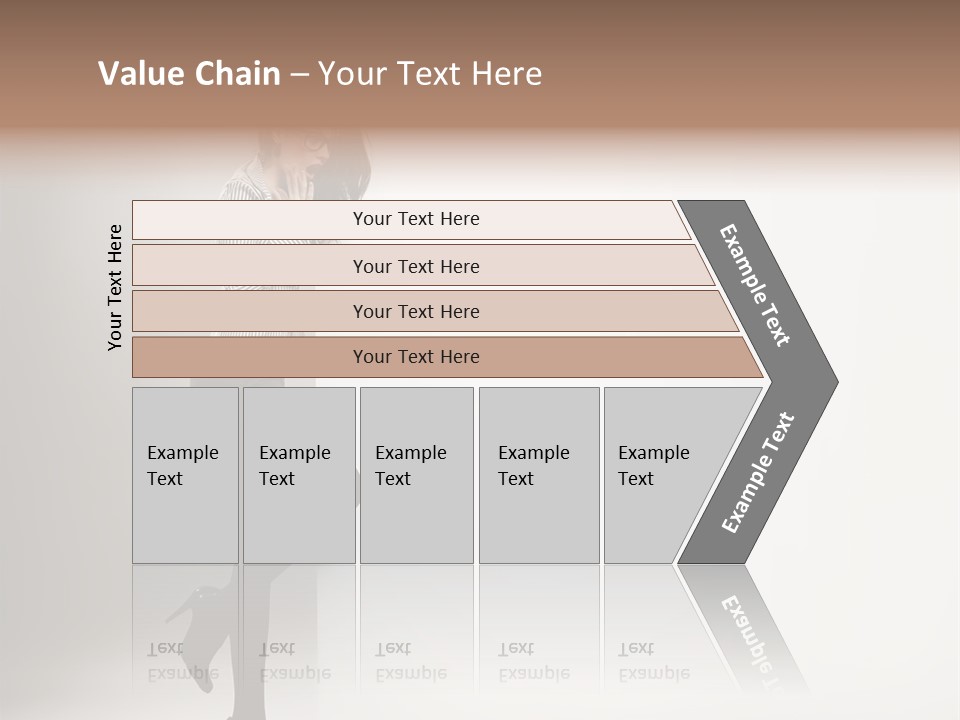 Placard Looking Smiling PowerPoint Template