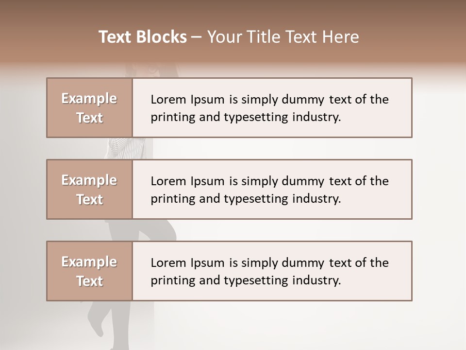 Placard Looking Smiling PowerPoint Template