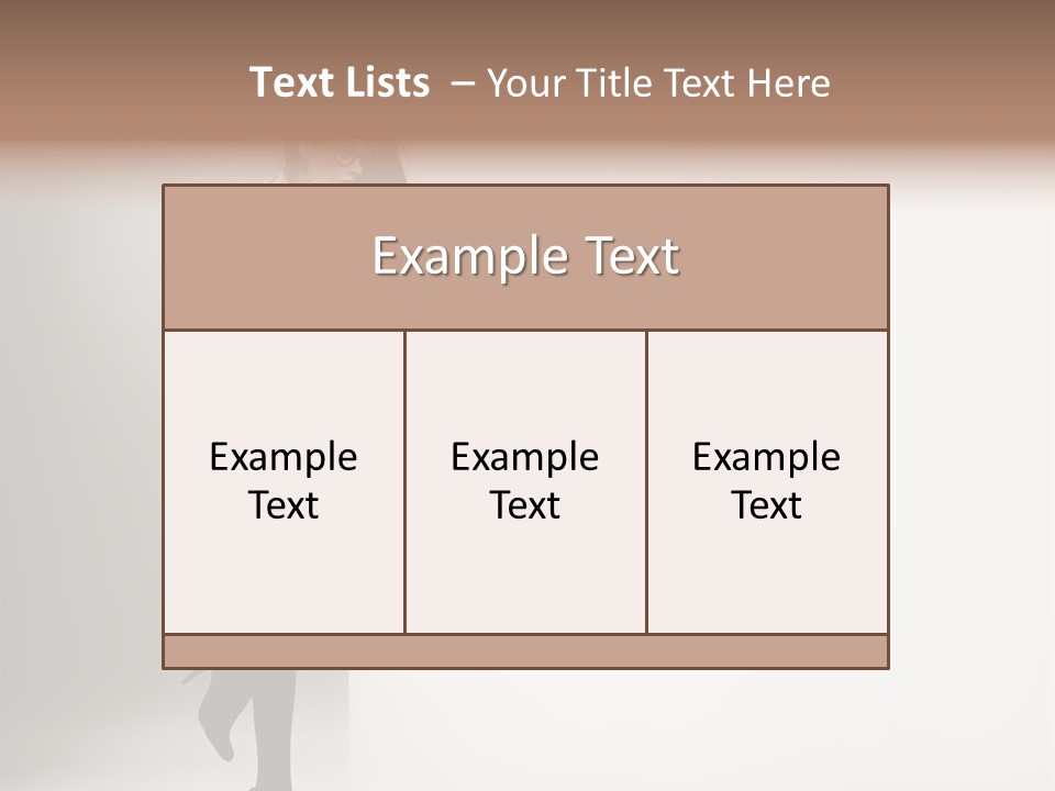Placard Looking Smiling PowerPoint Template