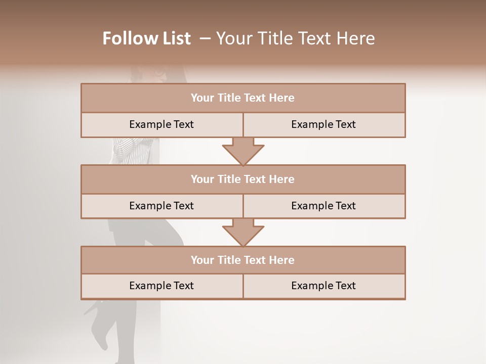 Placard Looking Smiling PowerPoint Template