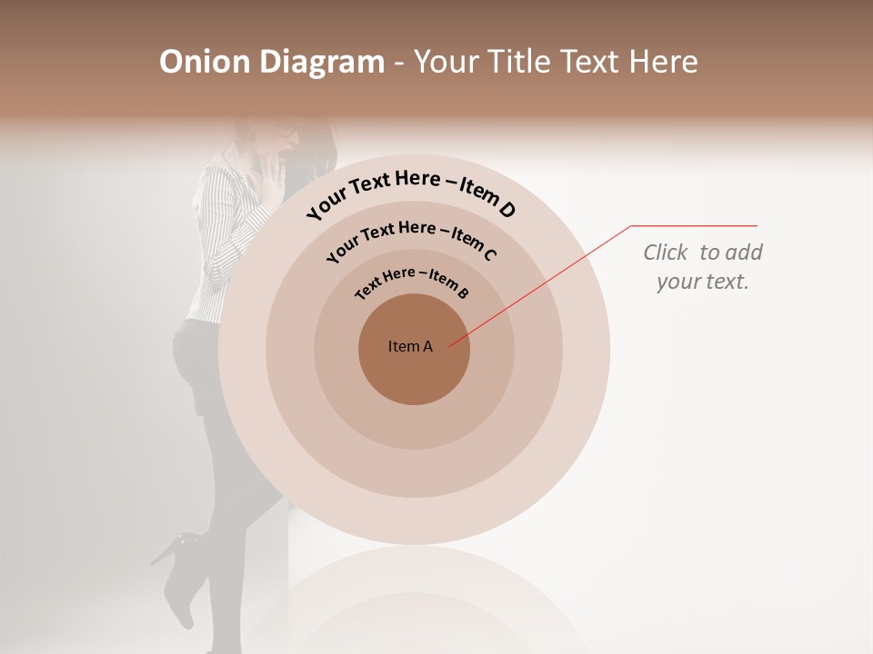 Placard Looking Smiling PowerPoint Template