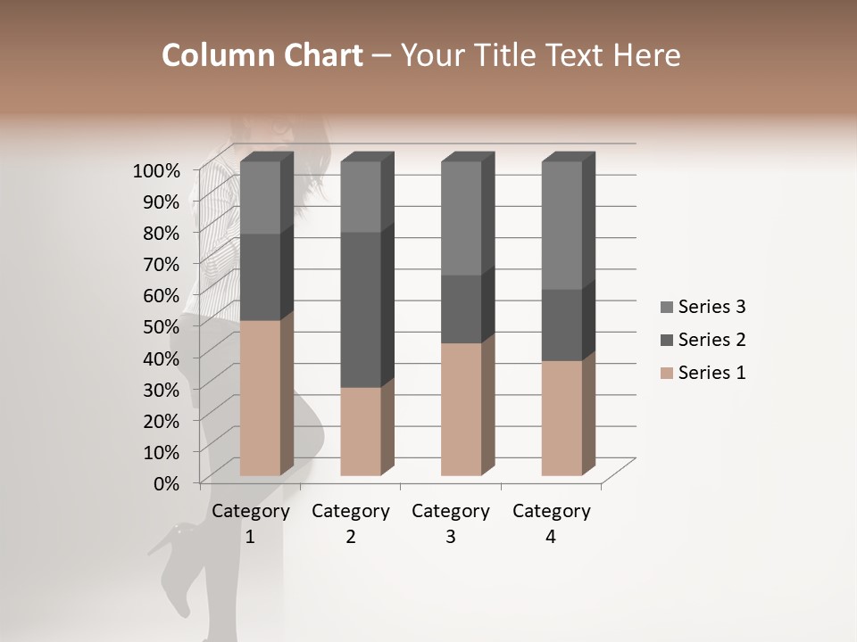 Placard Looking Smiling PowerPoint Template