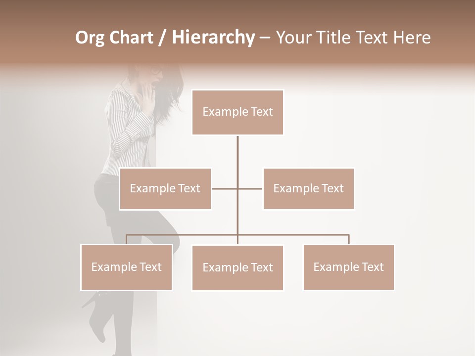 Placard Looking Smiling PowerPoint Template