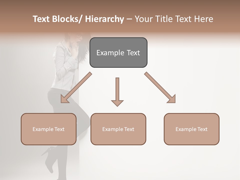 Placard Looking Smiling PowerPoint Template
