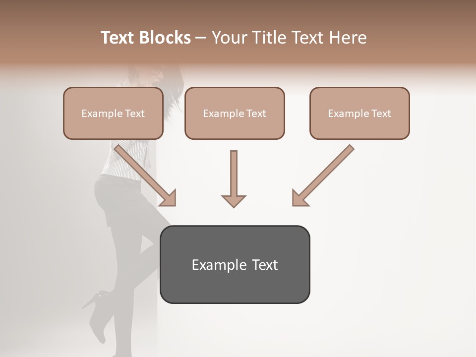 Placard Looking Smiling PowerPoint Template