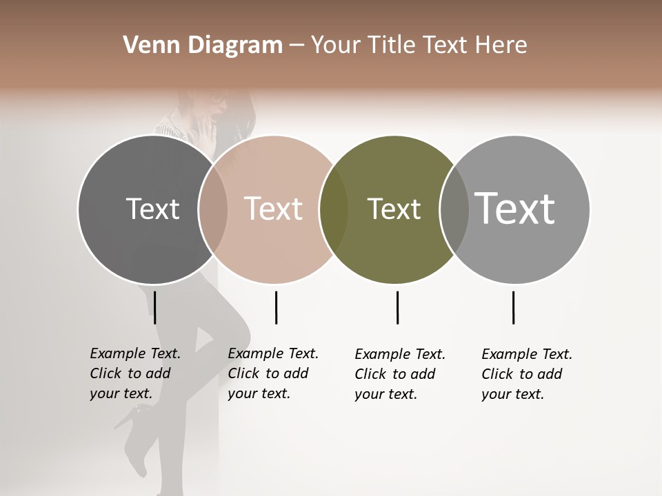 Placard Looking Smiling PowerPoint Template