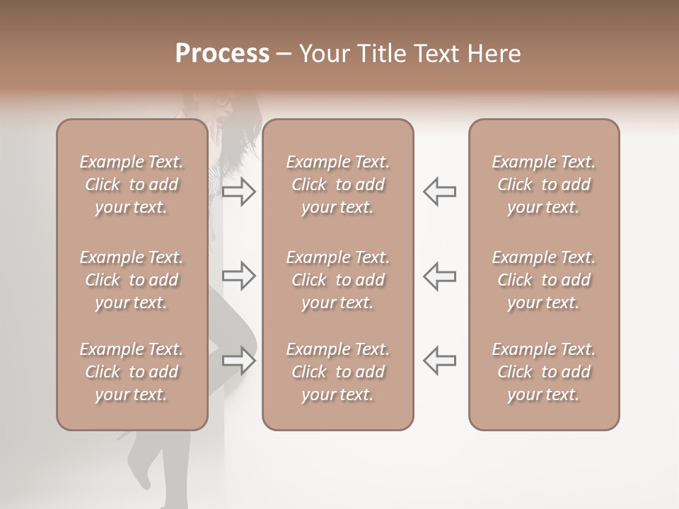 Placard Looking Smiling PowerPoint Template