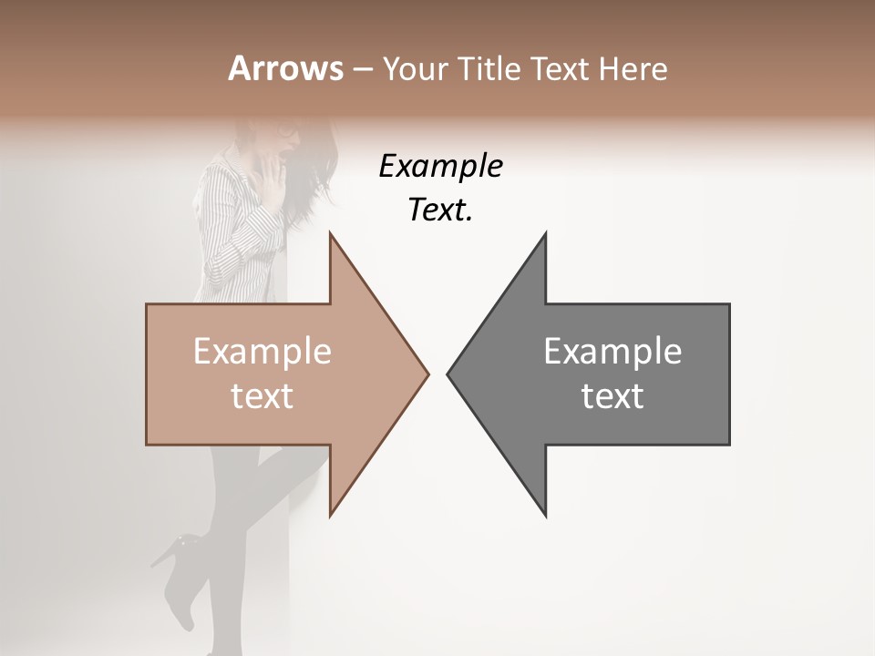 Placard Looking Smiling PowerPoint Template