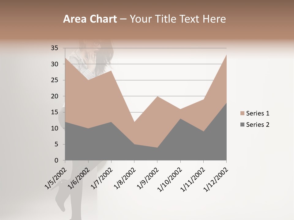 Placard Looking Smiling PowerPoint Template