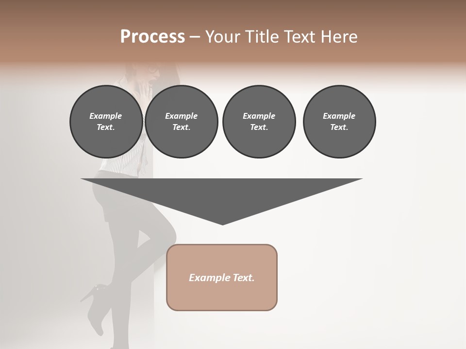 Placard Looking Smiling PowerPoint Template