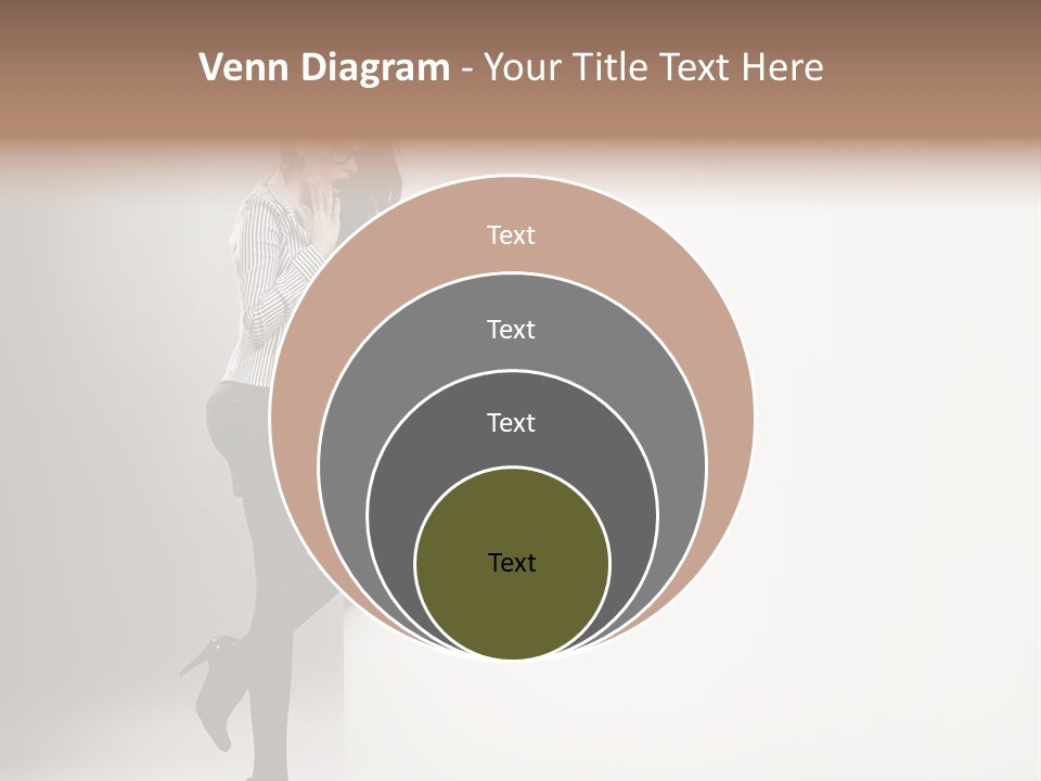 Placard Looking Smiling PowerPoint Template