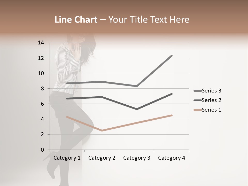 Placard Looking Smiling PowerPoint Template